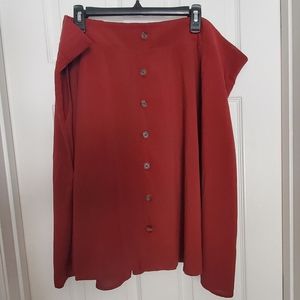 Torrid (4) Button Down Challis Mini Skirt